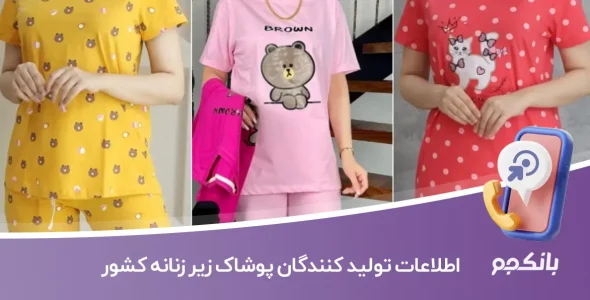 اطلاعات تولید کنندگان پوشاک زیر زنانه کشور
