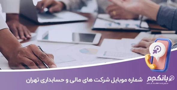 شماره موبایل شرکت های مالی و حسابداری تهران