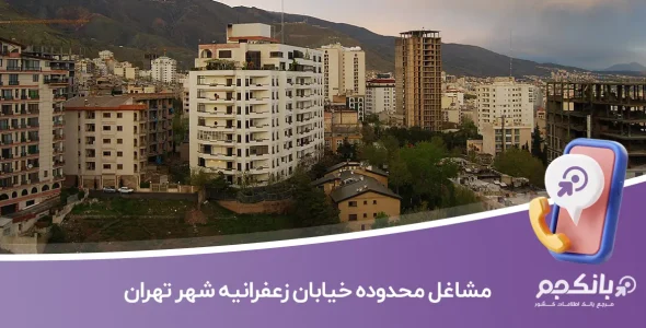 اطلاعات مشاغل محدوده خیابان زعفرانیه تهران