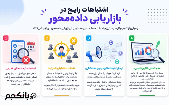 اشتباهات رایج در بازاریابی داده‌محور